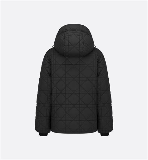 Macrocannage Jacket Black Quilted Technical Taffeta .